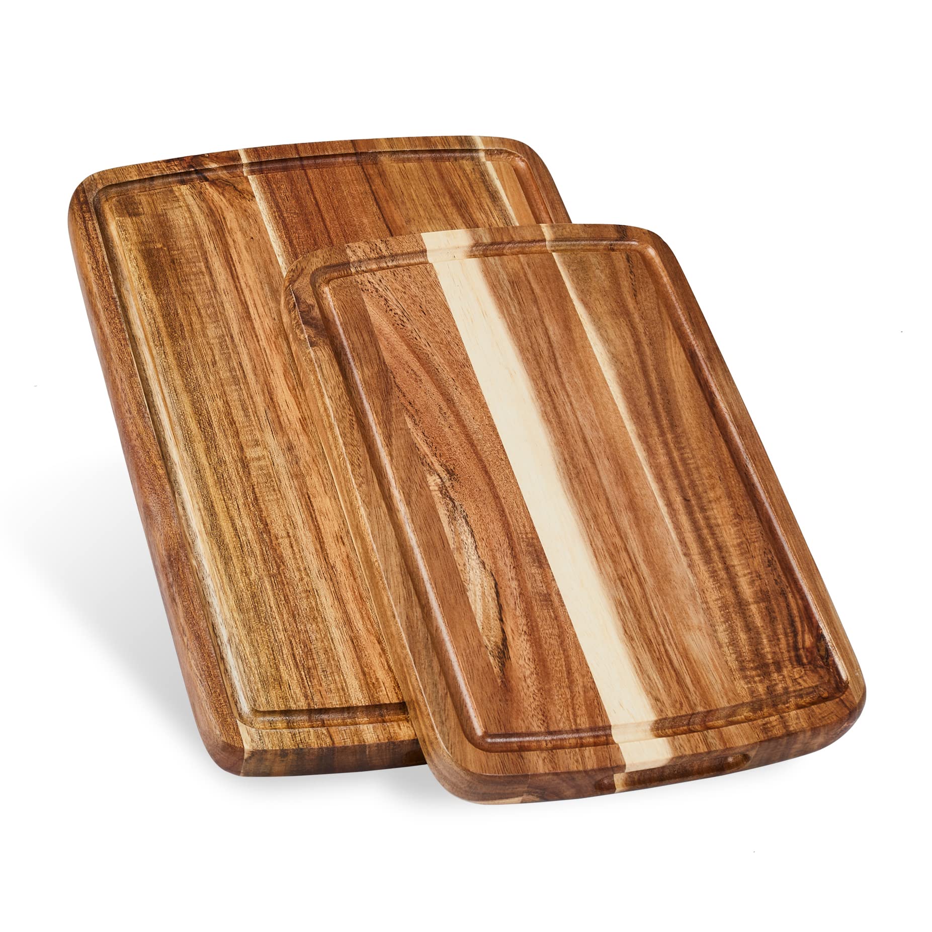 Sonder Los Angeles Doheny 14x10 acacia board front view highlighting edge-grain durability for daily prep