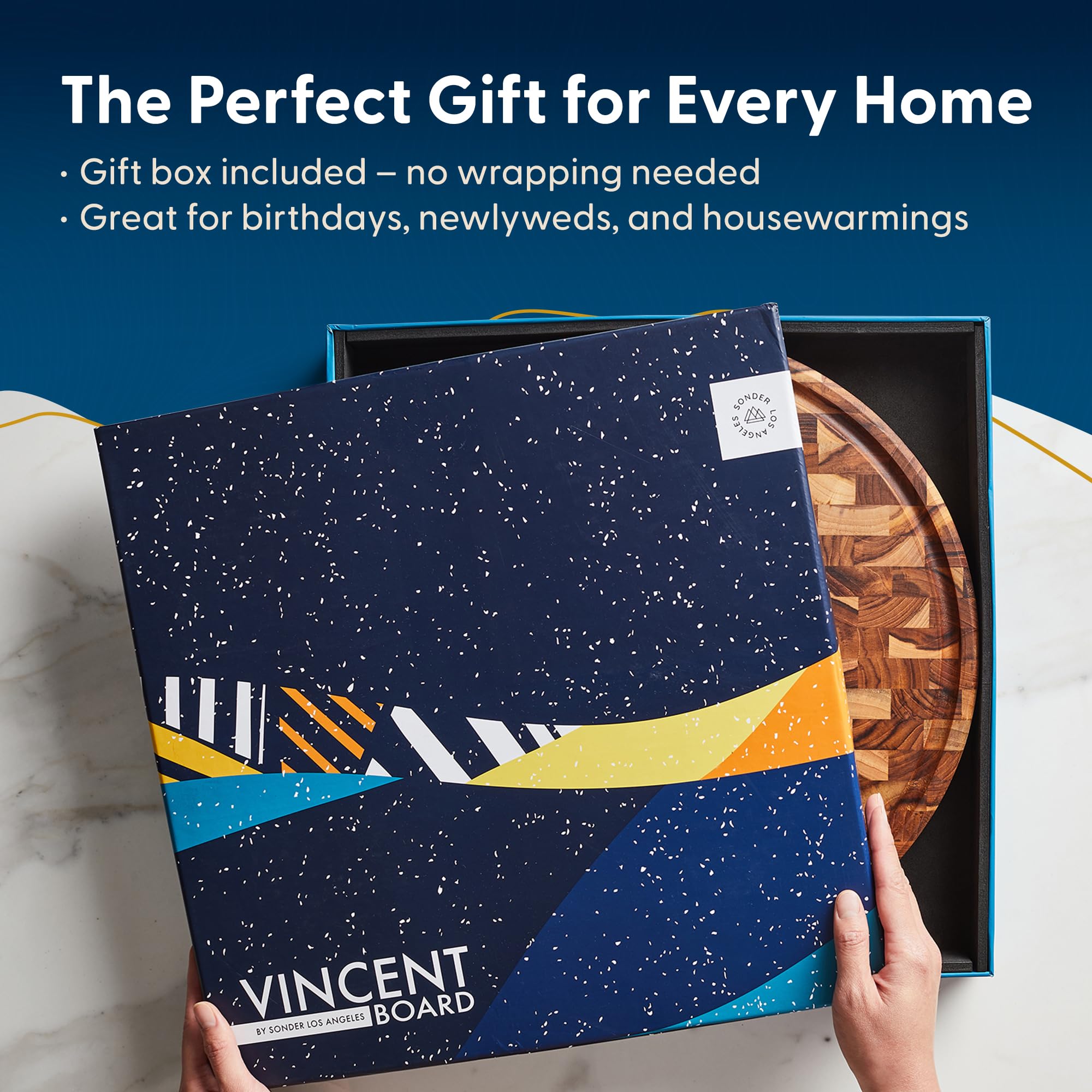 Sonder Vincent board is easy to clean and food-safe for daily meals.