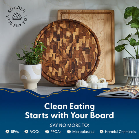 Sonder Los Angeles Vincent board showcases teak color and water-resistant finish.