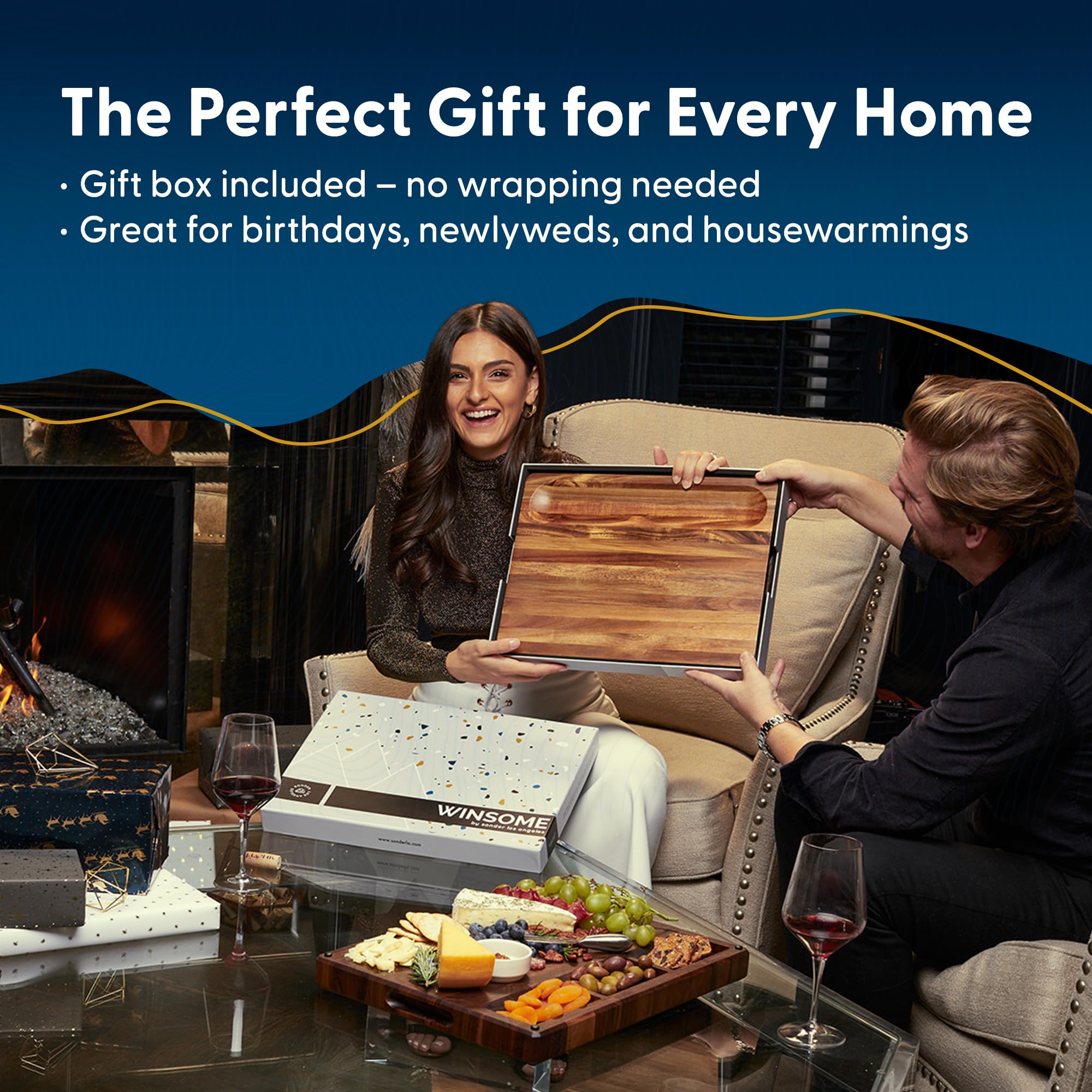 Sonder Los Angeles Winsome acacia wood beauty adds warmth to kitchens