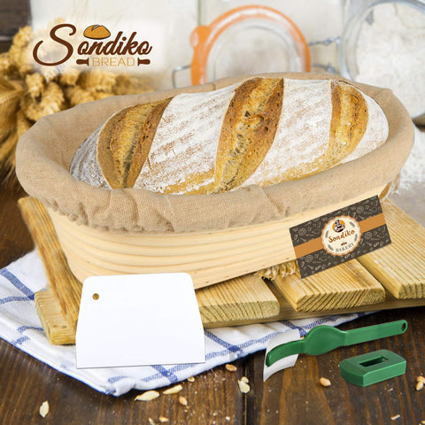 Sondiko compact proofing basket designed for 1.5 lb dough
