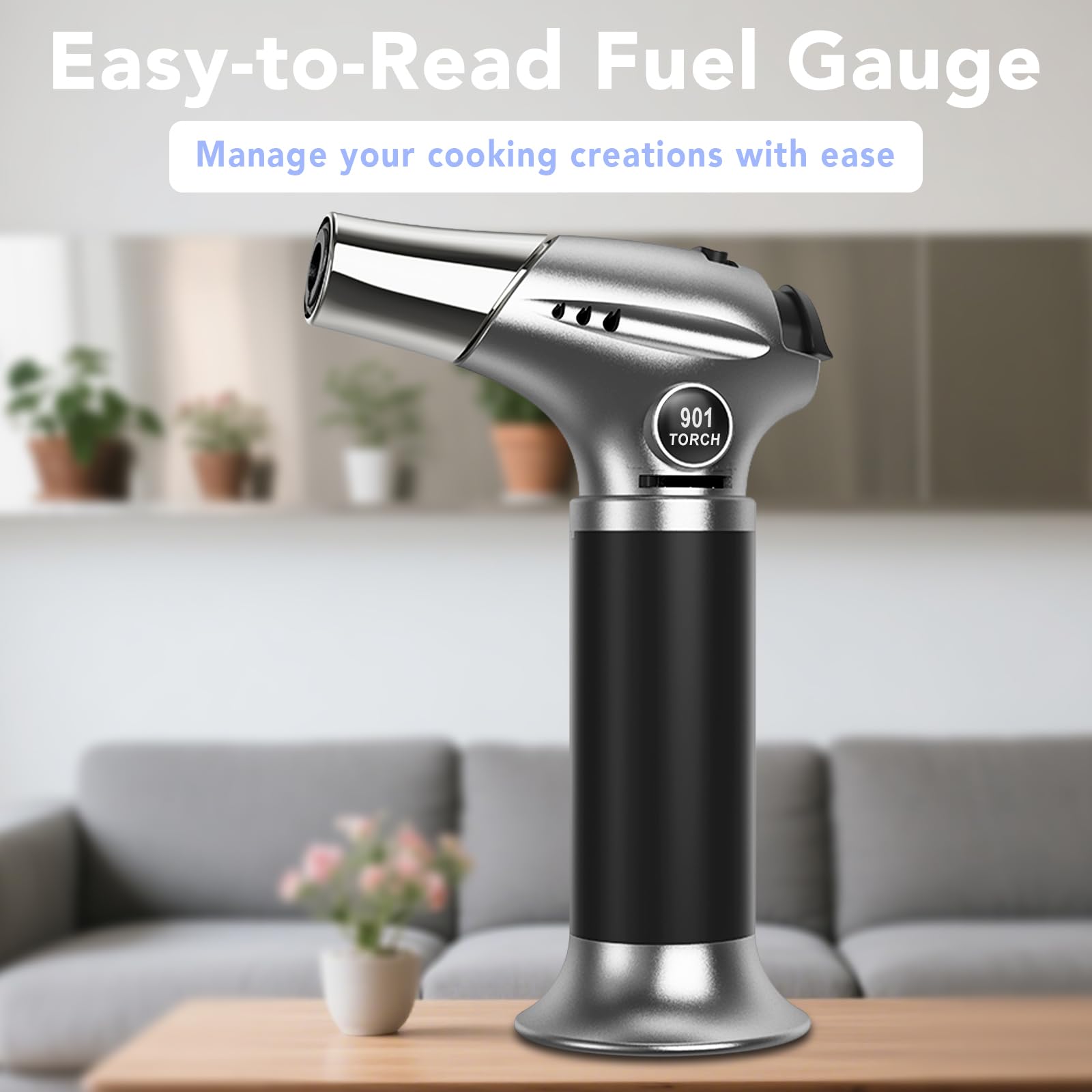 Sondiko Creme Brulee Torch refillable design for reliable flames.