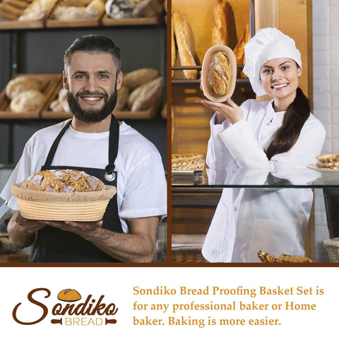 Sondiko easy-clean bread proofing basket for quick washing