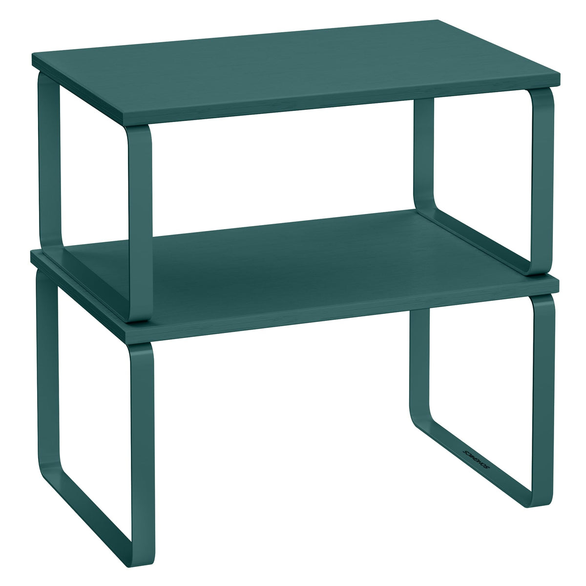 SONGMICS cabinet organizer stackable shelves for organized kitchen storage and easy access