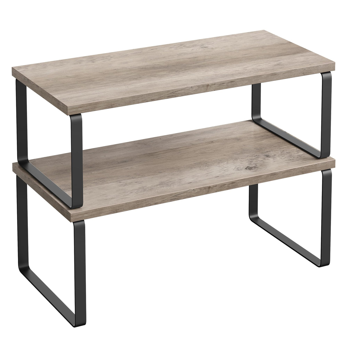 SONGMICS cabinet organizer shelf in ink black keeps spices neatly visible and accessible.