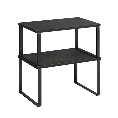 SongMics cabinet organizer shelf in ink black keeps spices organized and within reach.