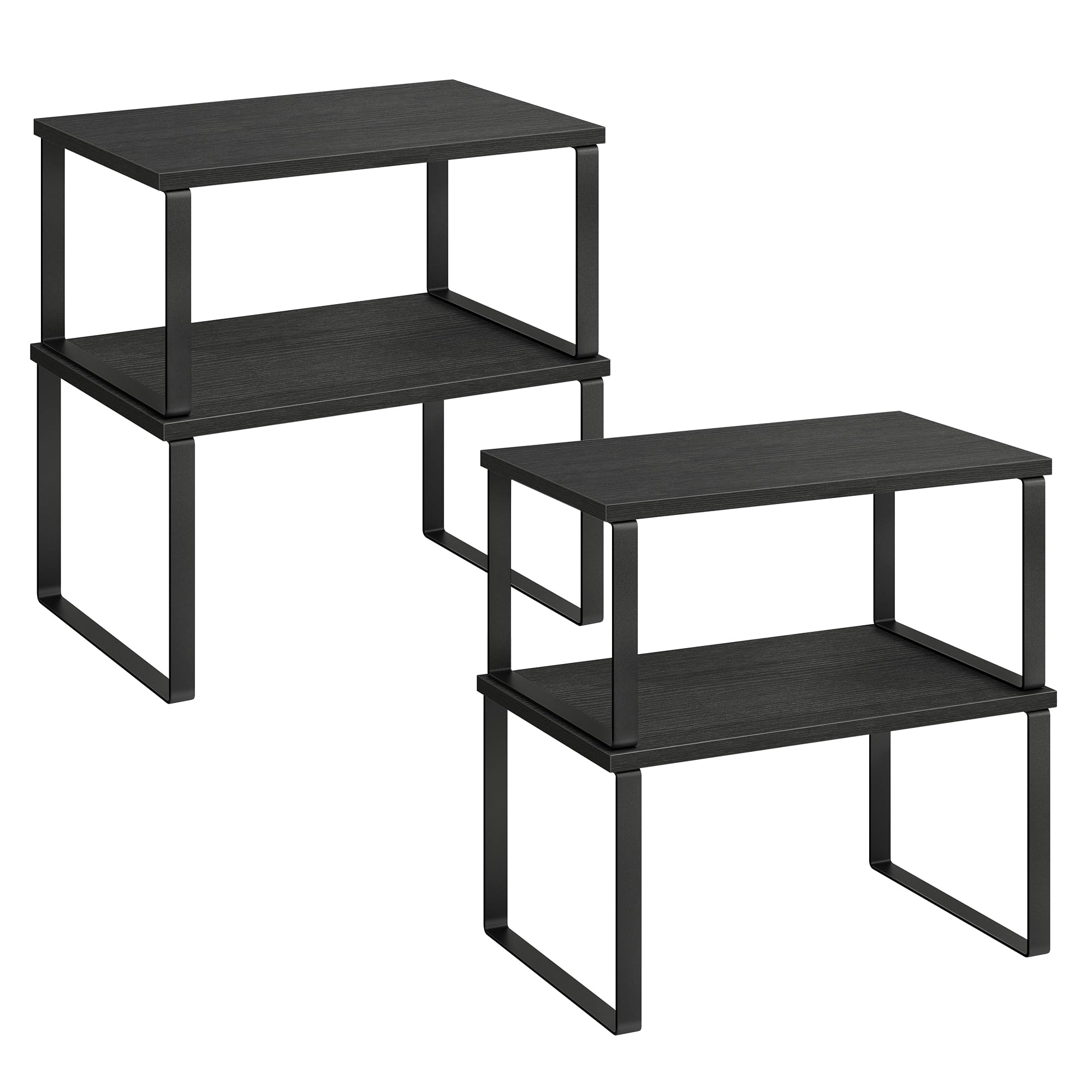 SONGMICS cabinet organizer shelf on countertop for spice storage and easy access