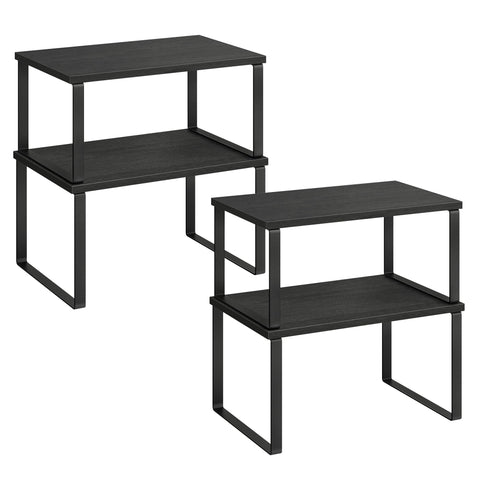 SONGMICS cabinet organizer shelf on countertop for spice storage and easy access