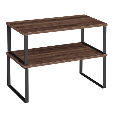 SongMics cabinet organizer on kitchen counter supports quick access to essentials.