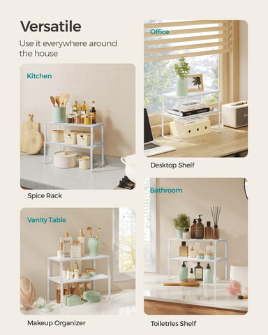 Songmics dining room use as centerpiece elevates table while keeping essentials handy.