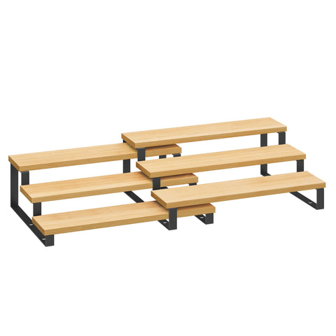 SONGMICS display risers 2-pack showcase spices clearly for easy access
