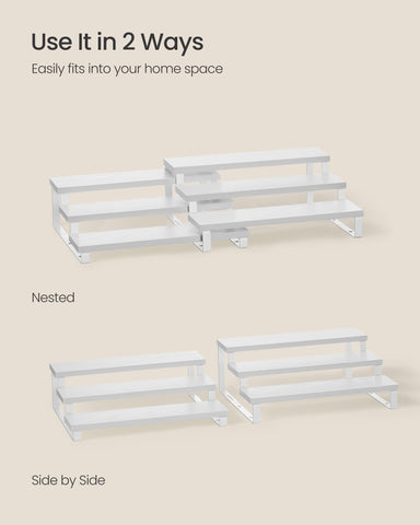 Songmics engineered wood and metal construction provides sturdy, lasting support.