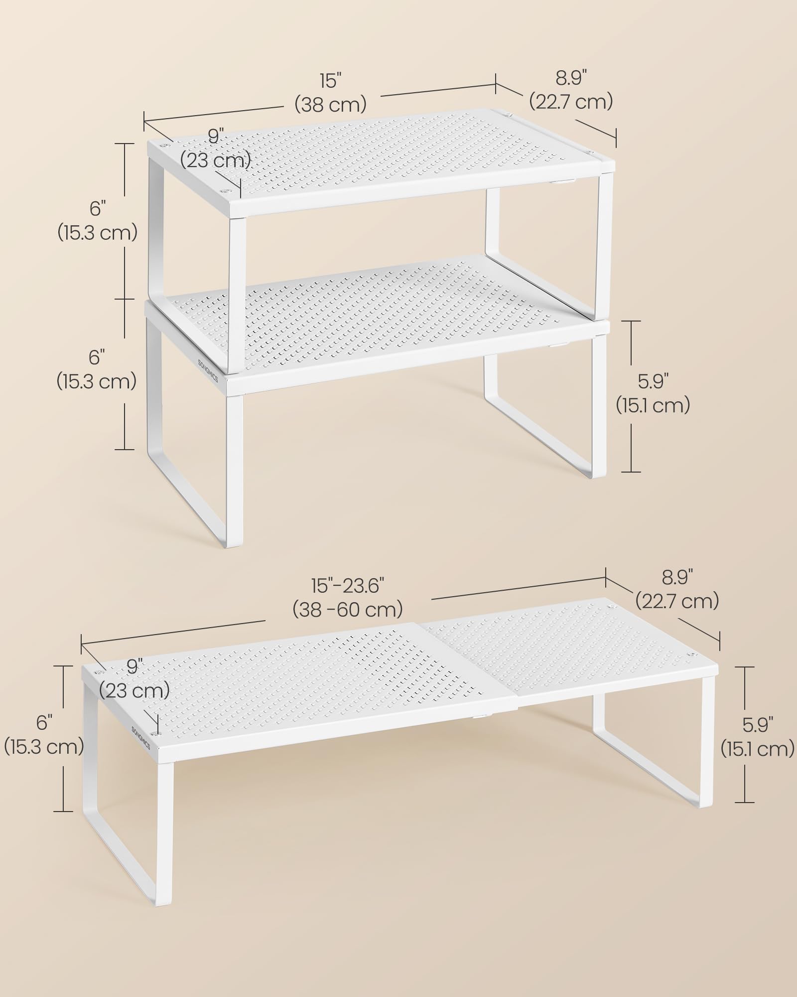 SONGMICS quick-assembly design lets you set up in minutes