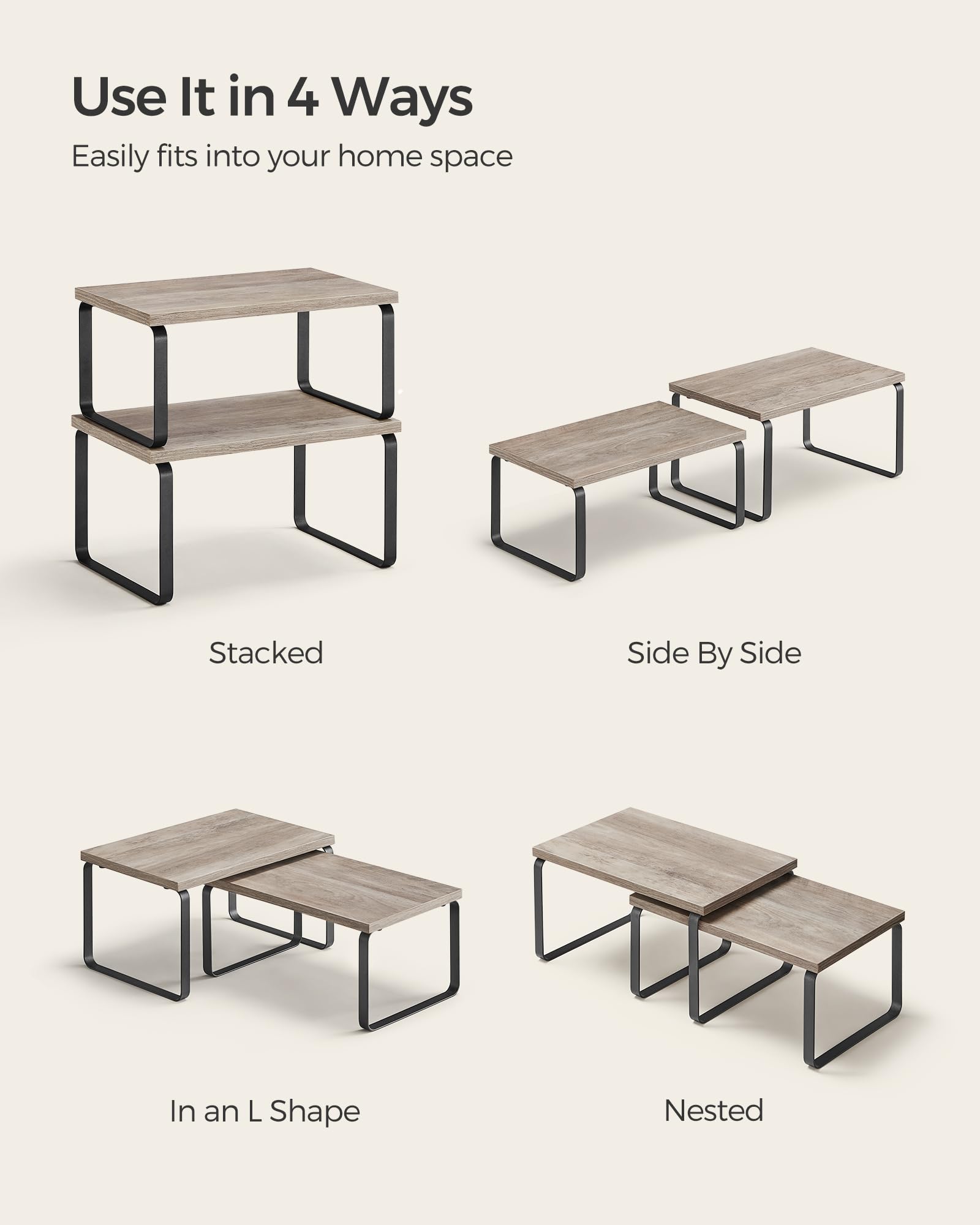Songmics cabinet organizer with easy assembly tips saves setup time.