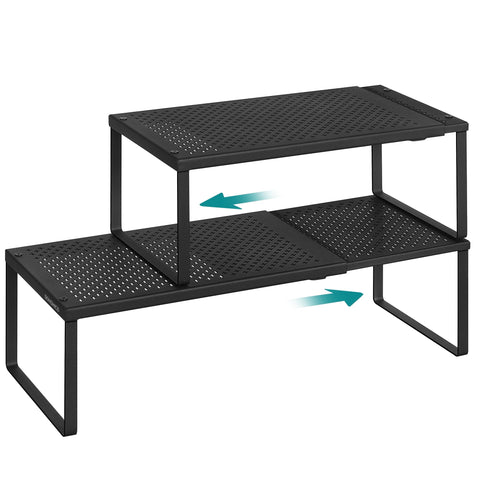 SONGMICS expandable pantry shelves extended width for flexible storage