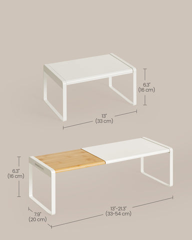 Songmics Home spice rack on countertop provides easy access to favorite spices.