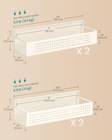 SONGMICS placed on microwave saves counter space and keeps spices handy.