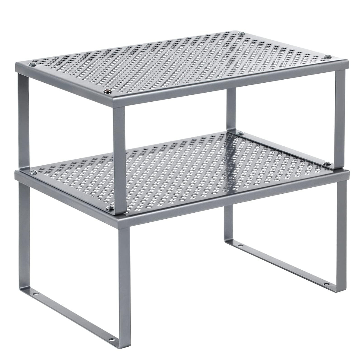 SongMics Spice Racks 2-piece cabinet organizers showcase vertical storage for cookware and mugs.