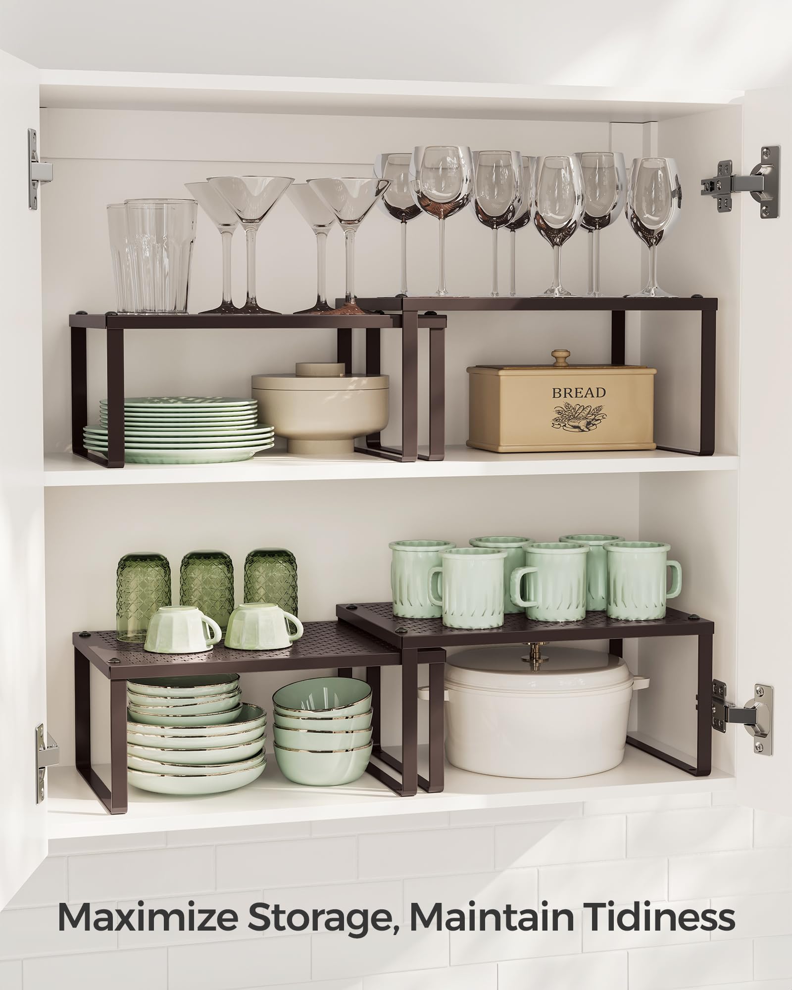 SONGMICS Spice Racks perforated design adding style and airflow