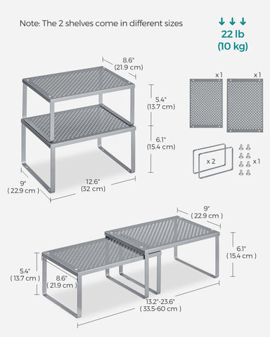 SongMics Spice Racks perforated design shelf adds style while improving airflow.