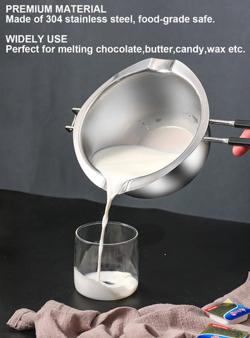 SongZiming chocolate tempering and DIY melts in a sturdy pot.