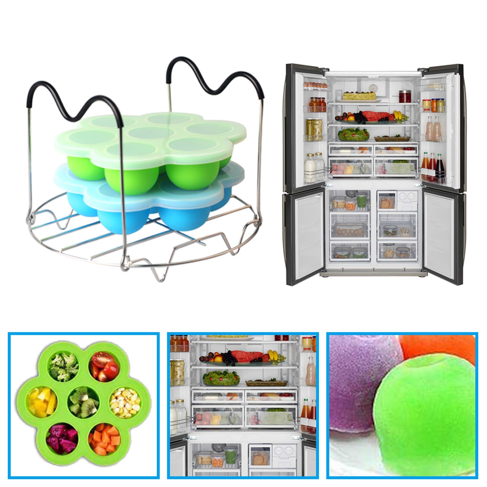 SONGZIMING steamer rack in pot for easy lift