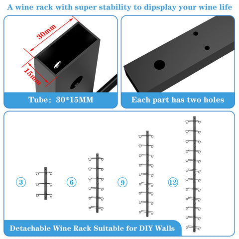 Sonyabecca wall rack demonstrates modular DIY layouts with four racks.