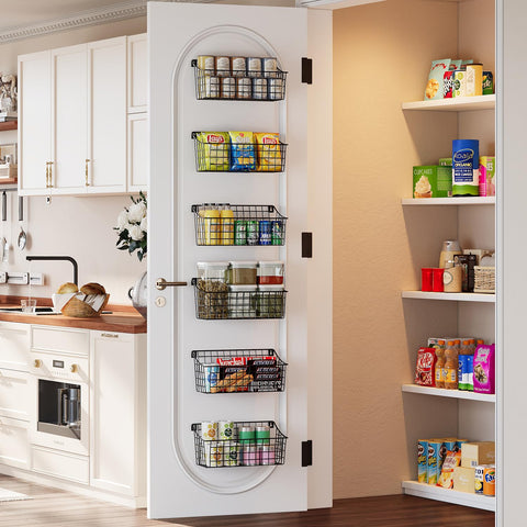 Sonyabecca open-front design basket provides clear visibility