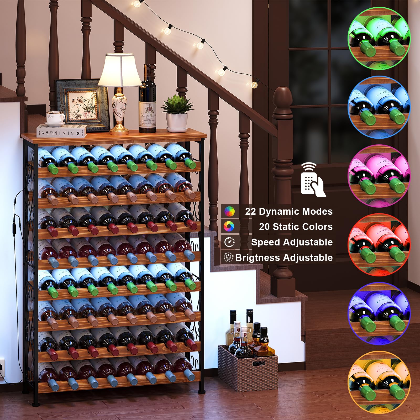 Sonyabecca top shelf provides extra storage for glasses and accessories.