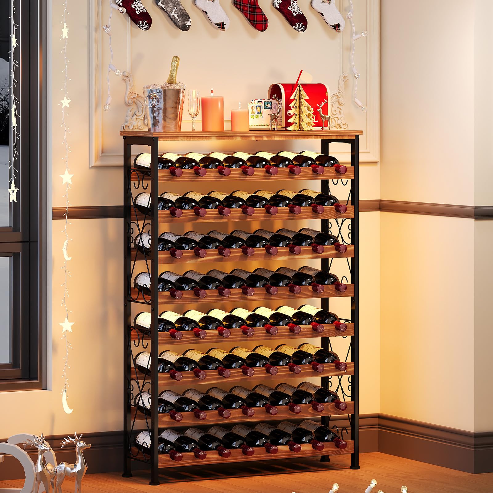 Sonyabecca wave tilting design helps keep corks moist for preservation.