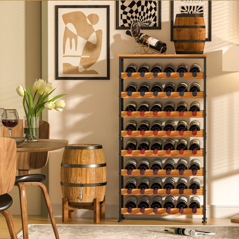 Sonyabecca wine rack assembly steps shown during setup.