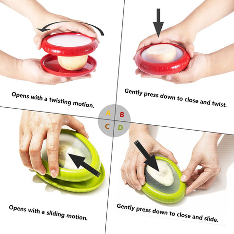 SOOPLEU Transparent lid helps identify contents at a glance and preserves freshness.