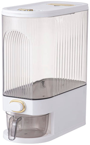 Sooyee Clear Rice Dispenser front view for easy monitoring of contents