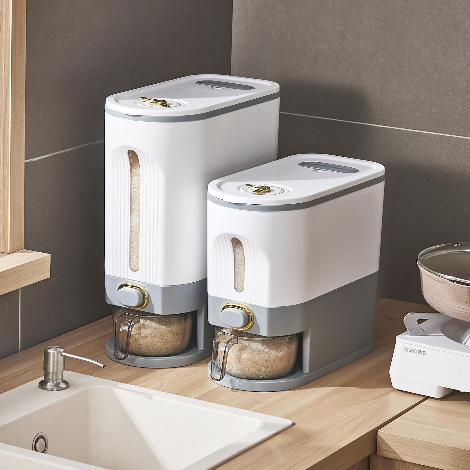 Sooyee large-capacity storage ideal for bulk rice and dry foods