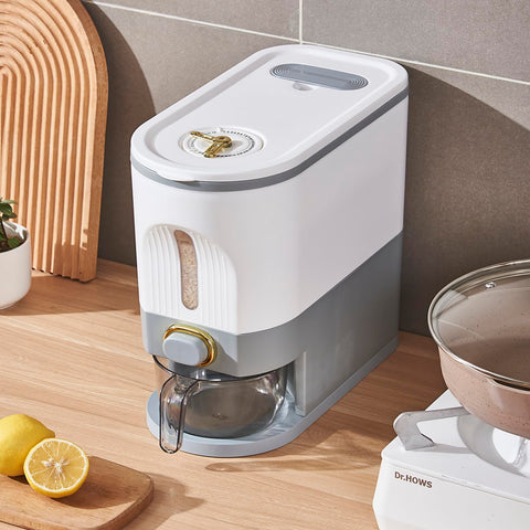 Sooyee rice container time-scale display helps track freshness at a glance