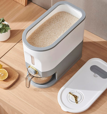 Sooyee rice storage with built-in fresh box to help preserve aroma
