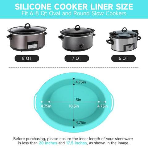 SOPHICO ChefAid fits 6-8 quart crocks for versatile slow cooking