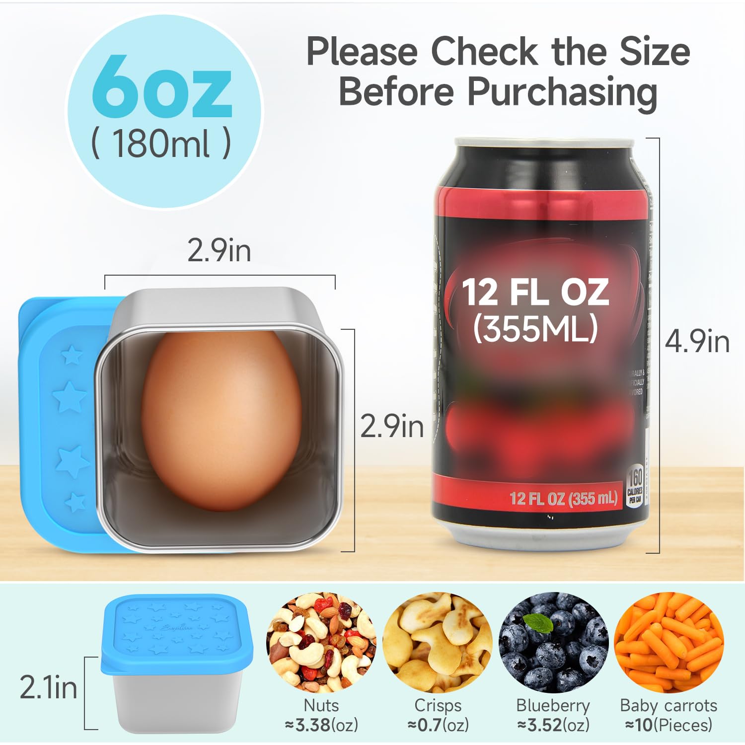 SOPHICO compact, stackable snack containers save space in bags and desks.