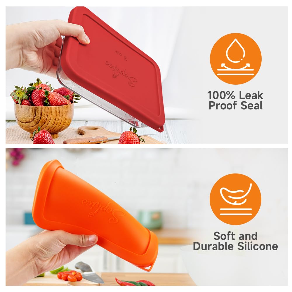 SOPHICO dishwasher microwave freezer safe lid for versatile storage.