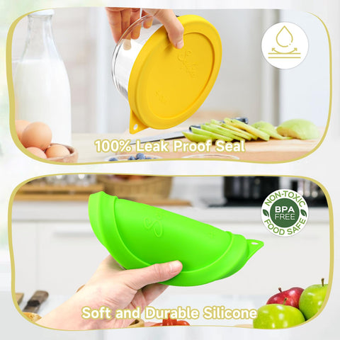 SOPHICO dishwasher-safe lid cleans easily after meals.