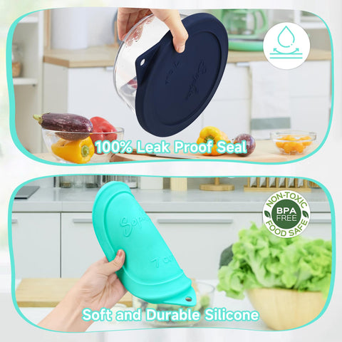SOPHICO dishwasher-safe silicone lid for easy cleaning and reuse