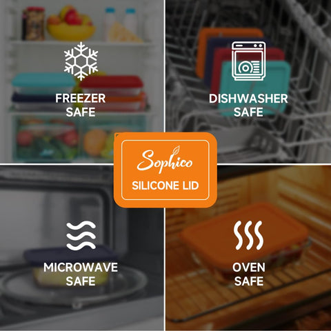 SOPHICO hanging hole design lid for easy dry storage.