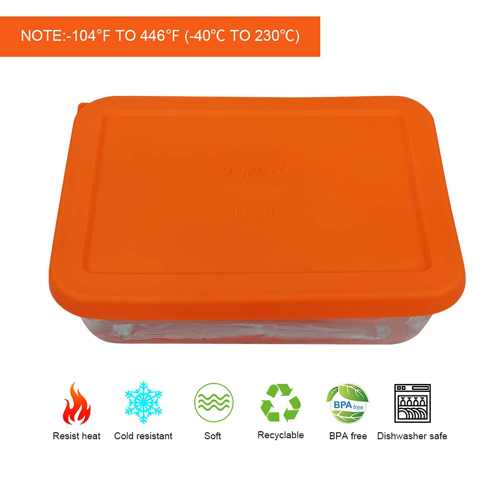 Sophico leak-proof rectangle silicone lid demonstrates secure seal and mess-free storage.