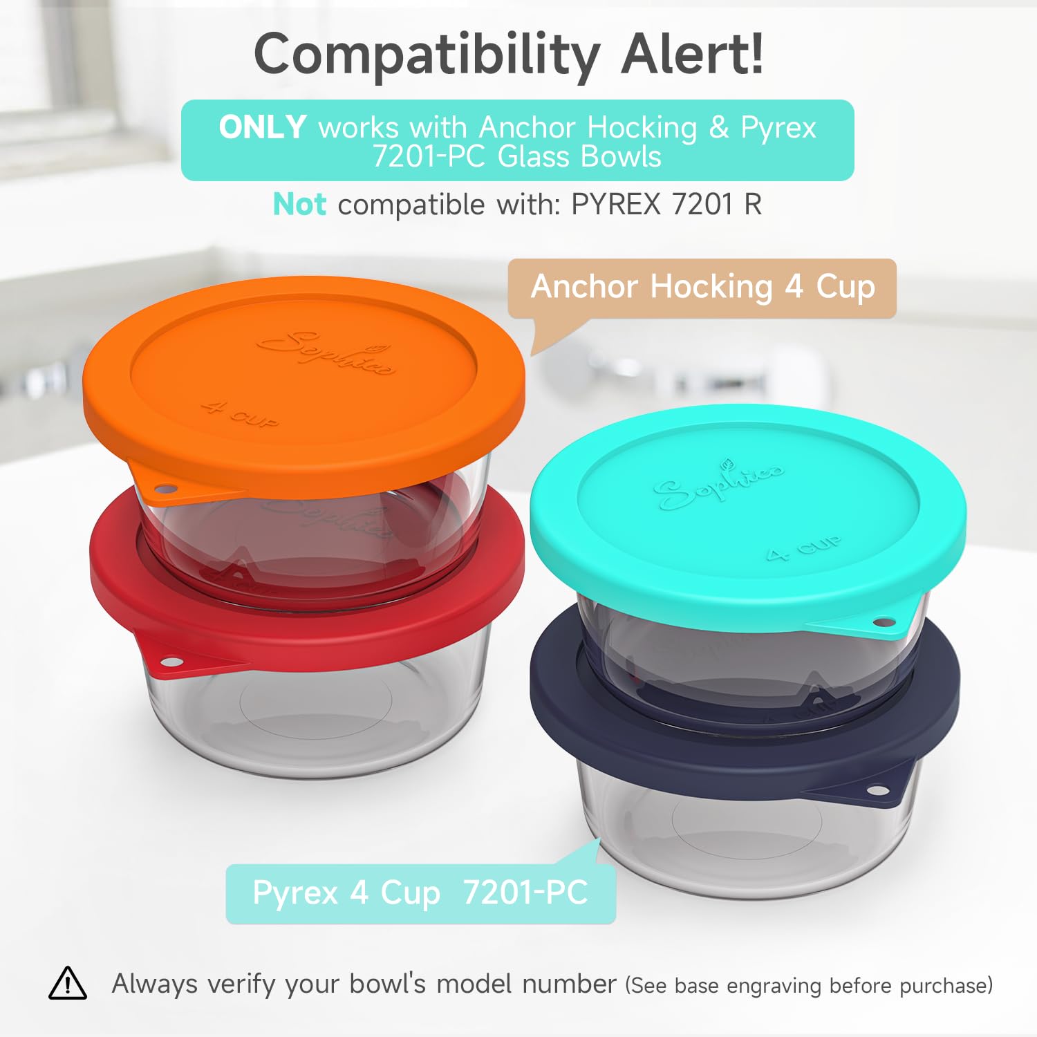 SOPHICO mint lid seal on glass bowl demonstrates leak-proof protection