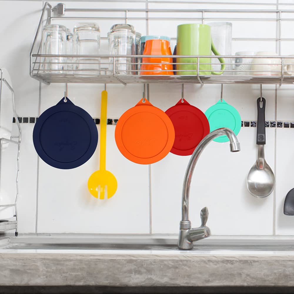 Sophico round silicone cover for 7 cup fits large bowls and locks in freshness.