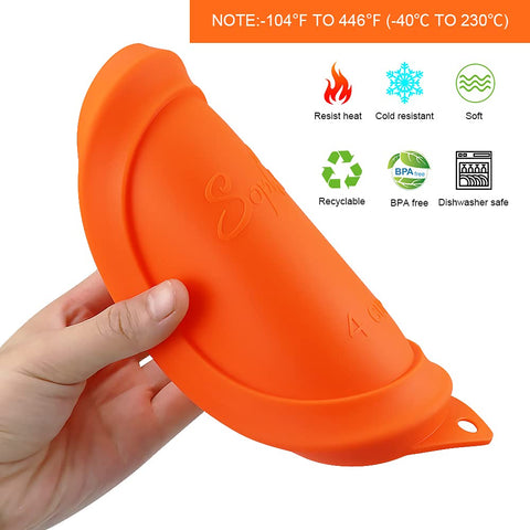 Sophico round silicone cover dishwasher safe design simplifies cleanup.