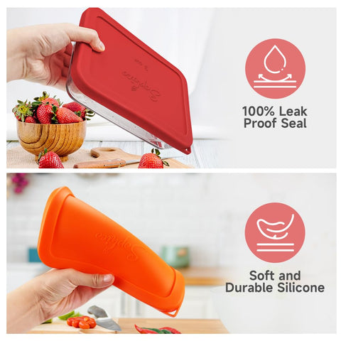 SOPHICO Temperature-range silicone lid resists -40°C to 230°C for versatile storage.
