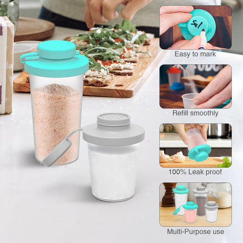SOPHICO transparent PP shaker shows content at a glance, ideal for quick seasoning