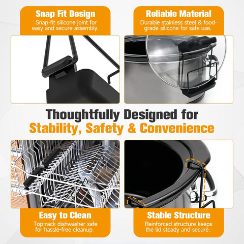 SOPHICO two-piece pack fits most slow cookers for versatile organization
