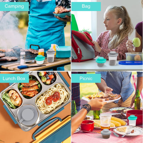 SOPHICO writable silicone lids let you mark spice name or date